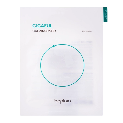 Beplain - Cicaful Calming Mask - Regeneráló és Bőrnyugtató Arcmaszk Centella Asiatica Kivonattal - 27g