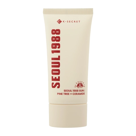 K-SECRET - SEOUL 1988 Sun : Pine Tree + Ceramide 50+ PA++++ - Hidratáló Fényvédő Arckrém - 50ml