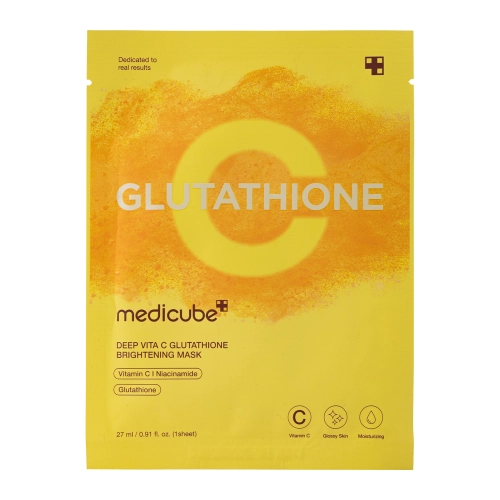 Medicube - Deep Vita C Glutathione Mask - Világosító Fátyolmaszk - 1db/27ml