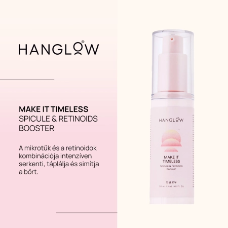 HanGlow - Make It Timeless - Spicule & Retinoids Booster - Revitalizáló Szérum Mikro-tűkkel és Retinoidokkal - 30 ml
