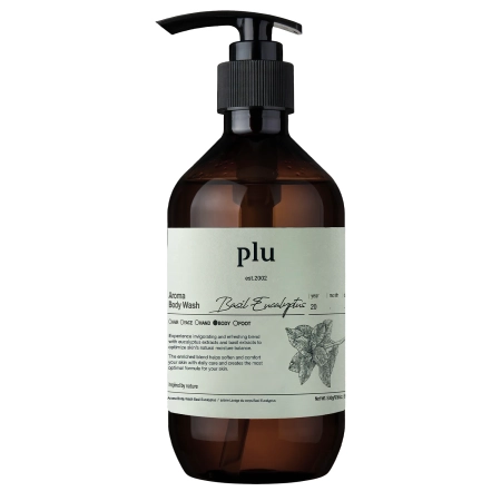 plu - Aroma Body Wash - Tusfürdő Gél - Basil Eucalyptus - 500g