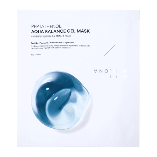 ANOTHER FACE - Peptathenol Aqua Balance Gel Mask - Hidrogél Maszk Szett Peptidekkel és Panthenollal - 4db/35g