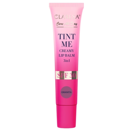Claresa - Tint Me Creamy Lip Balm 3in1 SPF 30 - Színezett Ajakbalzsam SPF30 UV-szűrővel - Granita - 12 ml