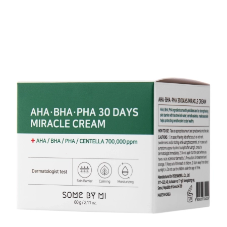 Some By Mi - AHA BHA PHA 30 Days Miracle Cream - Arckrém AHA-, BHA- és PHA-savakkal - 60ml