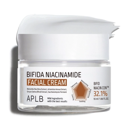 APLB - Bifida Niacinamide Facial Cream - Pórusszűkítő Krém Niacinamiddal - 55ml