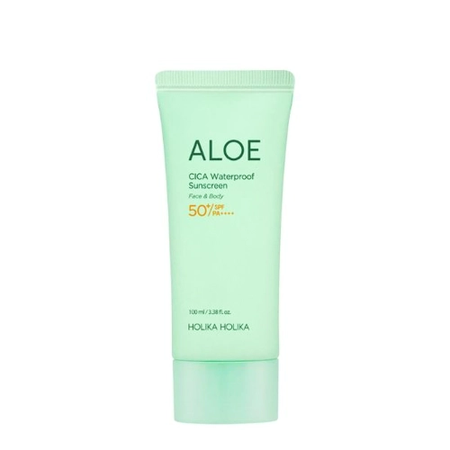 Holika Holika - Aloe Waterproof Sun Cream SPF50+/PA++++ - Bőrnyugtató Fényvédő Krém - 100ml