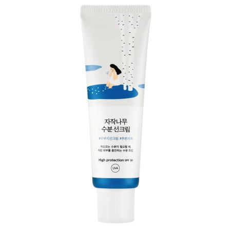 Round Lab - Birch Juice Moisturizing Sun Cream SPF50+ PA++++ - Fényvédő Krém - 50ml