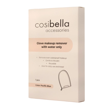 Cosibella Accessories - Vízzel Használható Sminkeltávolító Kesztyű - Pacific Blue