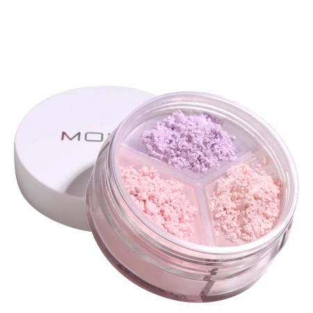 Moira - Set & Correct Loose Setting Powder - Korrigáló Púder Szett - 005 Rose Pink - 4,6g