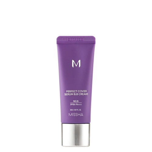 Missha - M Perfect Cover Serum BB Cream SPF50+/PA++++ - Fedő BB Krém-Szérum - No.23 Natural Beige - 20ml