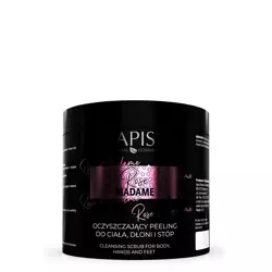 Apis - Rose Madame - Tisztító test-, kéz- és lábradír - 700g