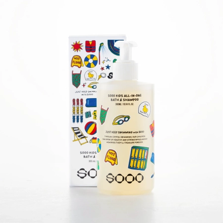 SOOO - Swim Kids All-in-One Bath & Shampoo - 2 az 1-ben Gél - 300ml