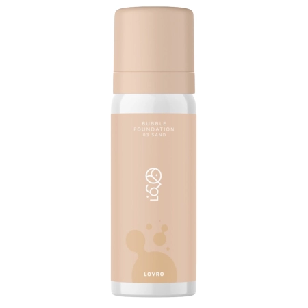 LOVRO - Bubble Foundation - Habos Alapozó Ragyogtató Hatással - 03 Sand - 50ml