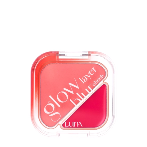LUNA - Glow Layer Blur Cheek - Dupla Arcpirosító - 08 Strawberry Jelly - 8,5g