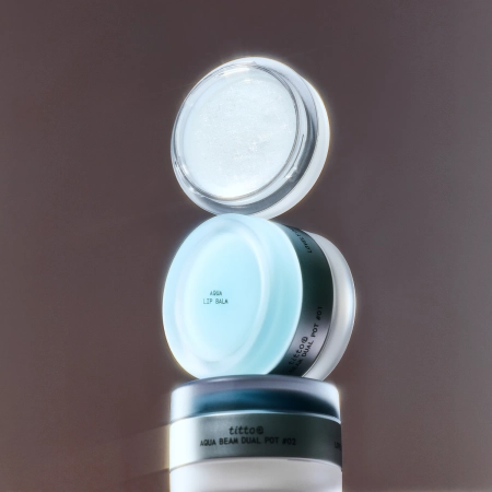 titto - Aqua Beam Dual Pot - Ajakápoló Duó - #01 Aqua Lip Balm/Shine Beam Plumper - 10g