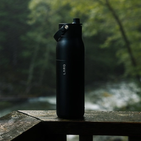 LARQ - Bottle PureVis 2 - Intelligens, Öntisztító Vízszűrő Palack, UV-C Fény - Obsidian Black - 680ml