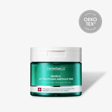 Centellian24 - Madeca Double Tightening Ampoule Pad - Arckorongok Feszesítő Szérummal - 60 db