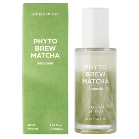 House of Hur - Phyto Brew Matcha Ampoule - Ampulla Hidratáló és Ragyogtató Hatással - 50ml