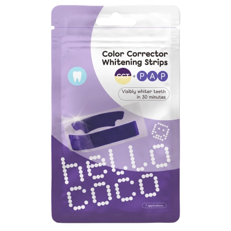 hello coco - Color Corrector Whitening Strips - Fogfehérítő Csíkok - 14db