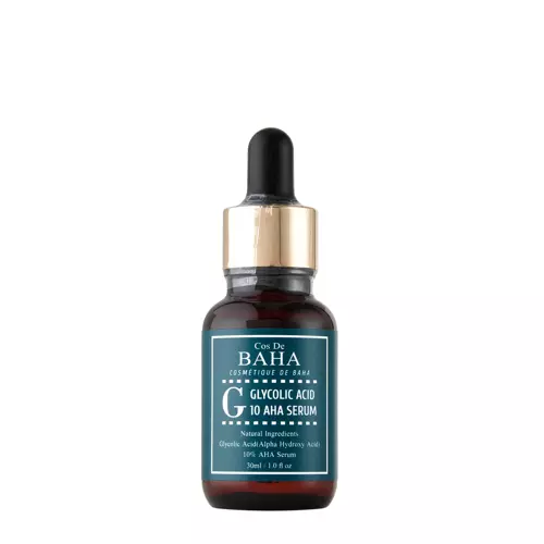 Cos De BAHA - G Glycolic Acid 10 AHA Serum - Hámlasztó Arcszérum Glikolsavval - 30ml