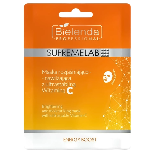 Bielenda Professional - Supremelab - Energy Boost - Világosító és Hidratáló Maszk Ultrastabil C-vitaminnal - 1db