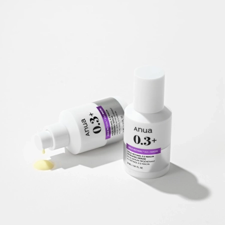 Anua - Nano Retinol 0.3% + Niacin Renewing Serum - Simító és Világosító Szérum Retinollal - 30ml
