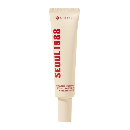 K-SECRET - SEOUL 1988 Eye Cream : Retinal Liposome 4% + Fermented Bean - Feszesítő Szemkörnyékápoló Krém Retinallal - 30ml