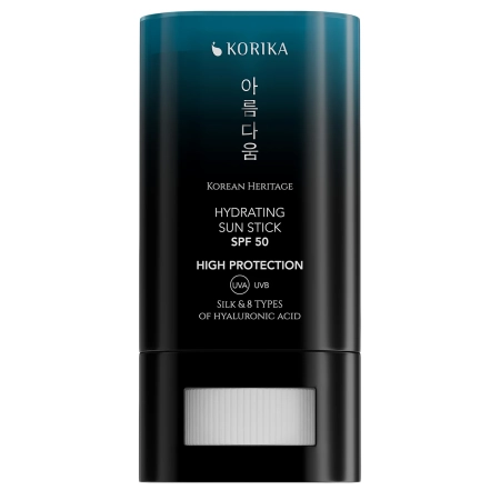 KORIKA - Korean Heritage Silk & 8 Types of Hyaluronic Acid Hydrating Sun Stick SPF 50 - Hidratáló Hatású Fényvédő Stift - 20g