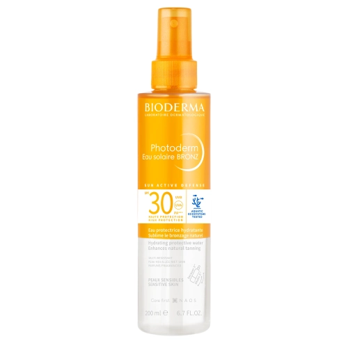 Bioderma - Photoderm Eau Solaire Bronz - Hidratáló Hatású Kétfázisú Fényvédővíz SPF30 - 200ml