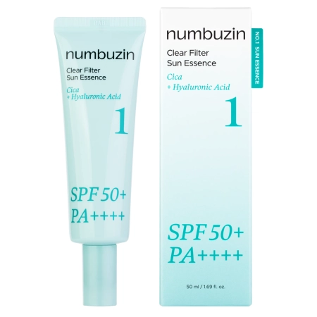 Numbuzin - No.1 Clear Filter Sun Essence SPF50+ PA++++ - Világosító Hatású Fényvédő Esszencia - 50ml