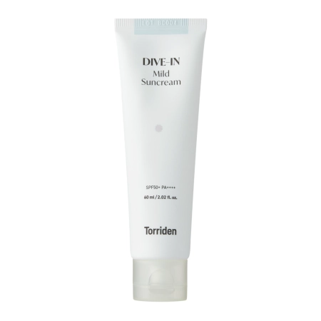 Torriden - Dive-In - Mild Sunscreen SPF50+ PA++++ - Hidratáló Hatású Fényvédő Krém - 60ml