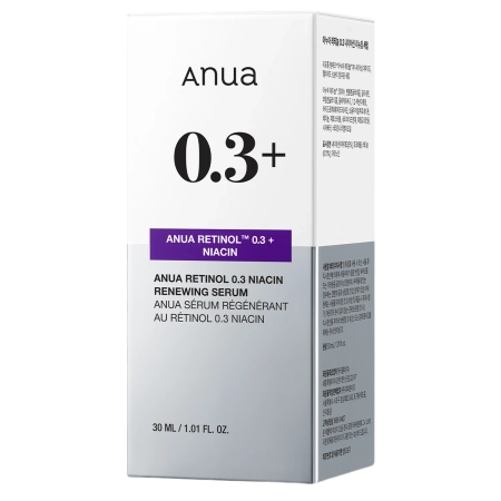 Anua - Nano Retinol 0.3% + Niacin Renewing Serum - Simító és Világosító Szérum Retinollal - 30ml