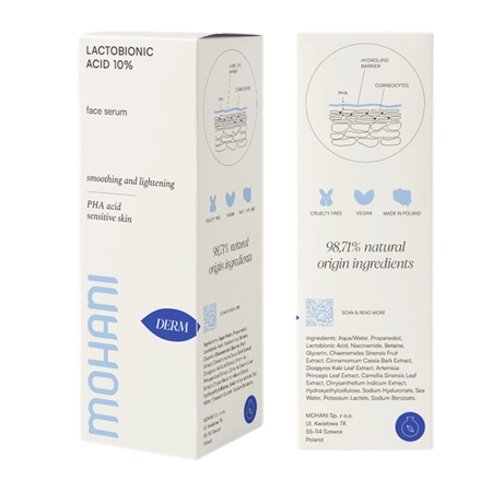 Mohani - Világosító Szérum 10%-os Laktobionsavval - 30ml