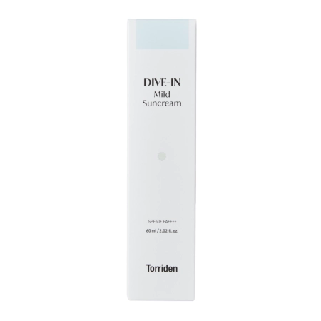 Torriden - Dive-In - Mild Sunscreen SPF50+ PA++++ - Hidratáló Hatású Fényvédő Krém - 60ml