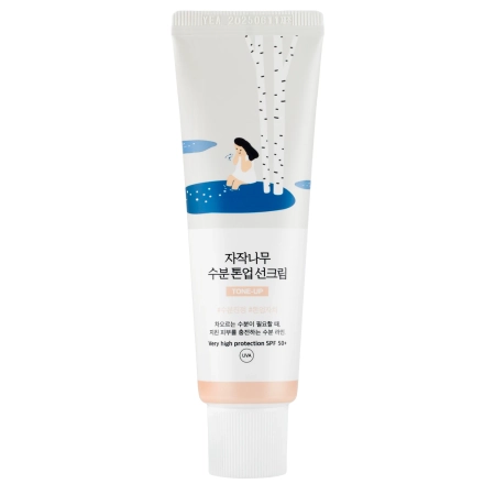 Round Lab - Birch Moisture Tone-Up Sunscreen - Bőrkiegyenlítő Fényvédő - 50ml