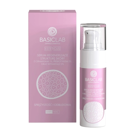 BasicLab - Esteticus - Rugalmasság és Regeneráció - Bőrszerkezetet Regeneráló Szérum 1% Ceramidokkal - 30ml