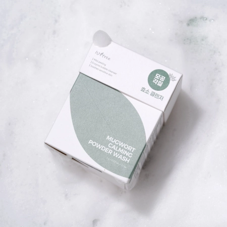 Isntree - Spot Saver - Mugwort Calming Powder Wash - Arctisztító Por Tasakkészlet  - 1g x 25db