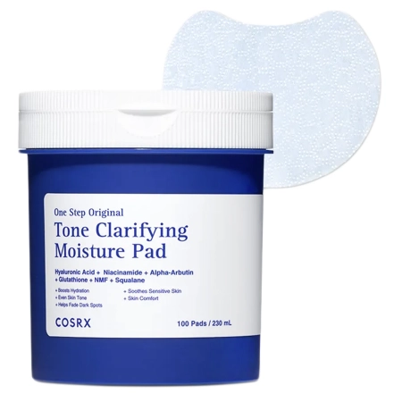 COSRX - One Step Original Tone Clarifying Moisture Pad - Hidratáló és Tisztító Arckorongok - 230ml/100db