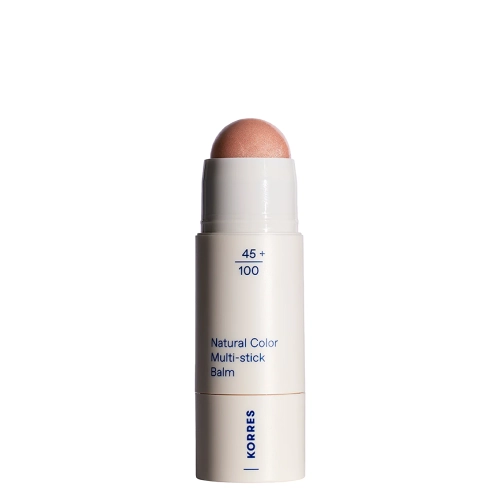 Korres - Natural Color Multi-Stick Balm - Ajakrúzs és Arcpirosító Stift - 02 Glass Peach - 4,5g
