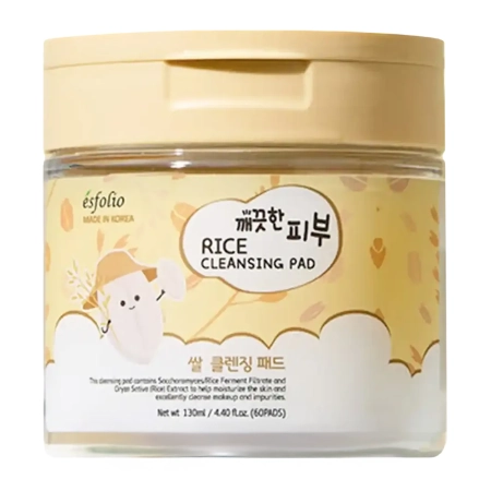Esfolio - Pure Skin Rice Cleansing Pad - Arctisztító Korongok Rizzsel  - 130ml/60db