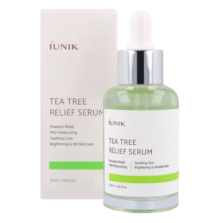  iUNIK - Tea Tree Relief Serum - Szérum Problémás Bőrre Teafa Vízzel - 50ml