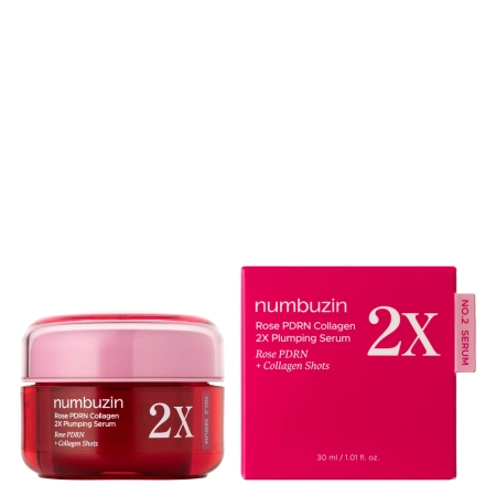 Numbuzin - No.2 Rose PDRN Collagen 2X Plumping Serum - Szilárdító és Töltő Szérum - 30ml