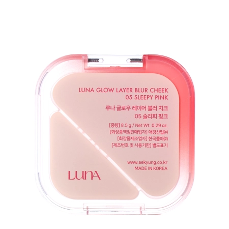 LUNA - Glow Layer Blur Cheek - Dupla Arcpirosító - 05 Sleepy Pink - 8,5g