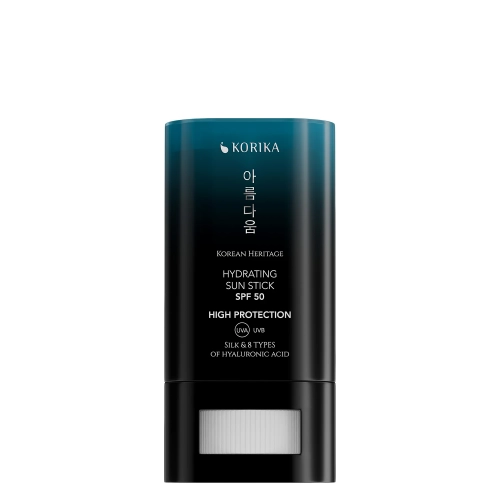 KORIKA - Korean Heritage Silk & 8 Types of Hyaluronic Acid Hydrating Sun Stick SPF 50 - Hidratáló Hatású Fényvédő Stift - 20g