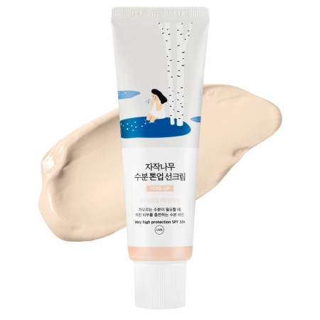 Round Lab - Birch Moisture Tone-Up Sunscreen - Bőrkiegyenlítő Fényvédő - 50ml