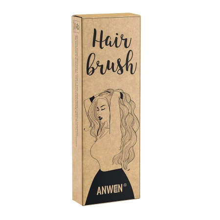 Anwen - Hairbrush - Fa Hajkefe Lila Fogakkal