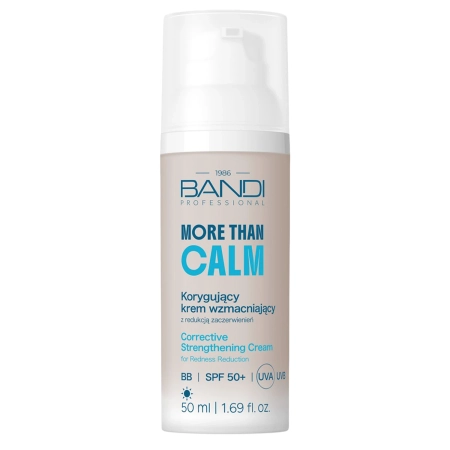 Bandi - More than Calm Kiegyenlítő, Bőrpír Elleni és Erősítő SPF 50+ Krém - 50ml