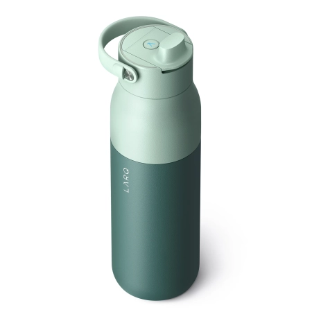 LARQ - Bottle PureVis 2 - Intelligens, Öntisztító Vízszűrő Palack, UV-C Fény - Eucalyptus Green - 1L