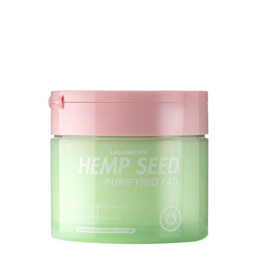 LalaRecipe - Hemp Seed Purifying Pad - Nyugtató Arckorongok - 70db.
