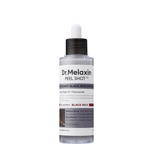 Dr.Melaxin - Peel Shot Exfoliating Black Rice Ampoule - Hámlasztó Ampulla Rizskorpa Vízzel - 80ml